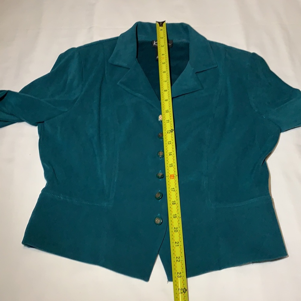 Vintage button up blazer jacket 14 P - Picture 7 of 9